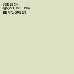 #DDE1C4 - Beryl Green Color Image
